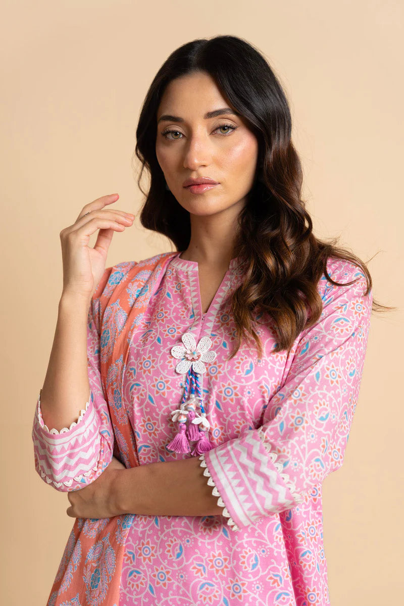 3 Piece Lawn-Printed(Unstitched)