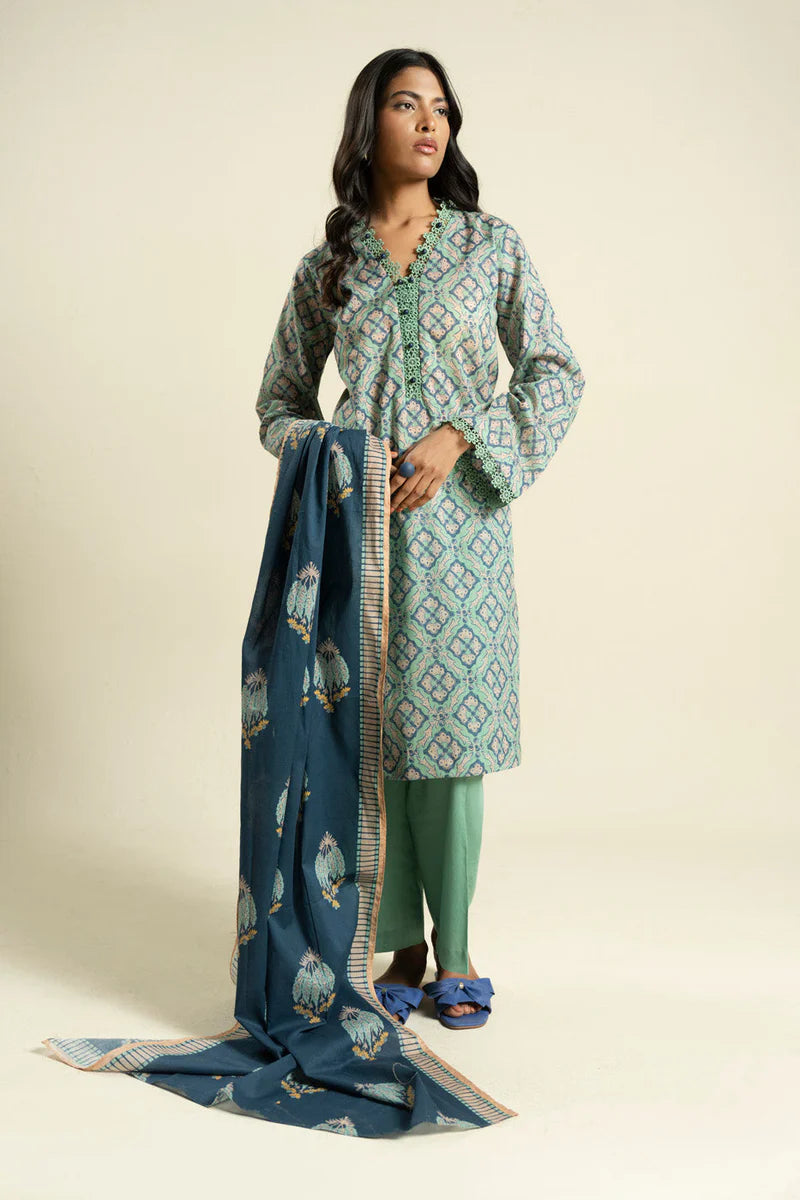 3 Piece Lawn-Printed(Unstitched)