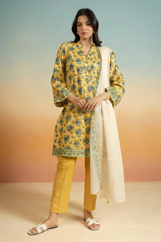 3 Piece Lawn-Printed(Unstitched)