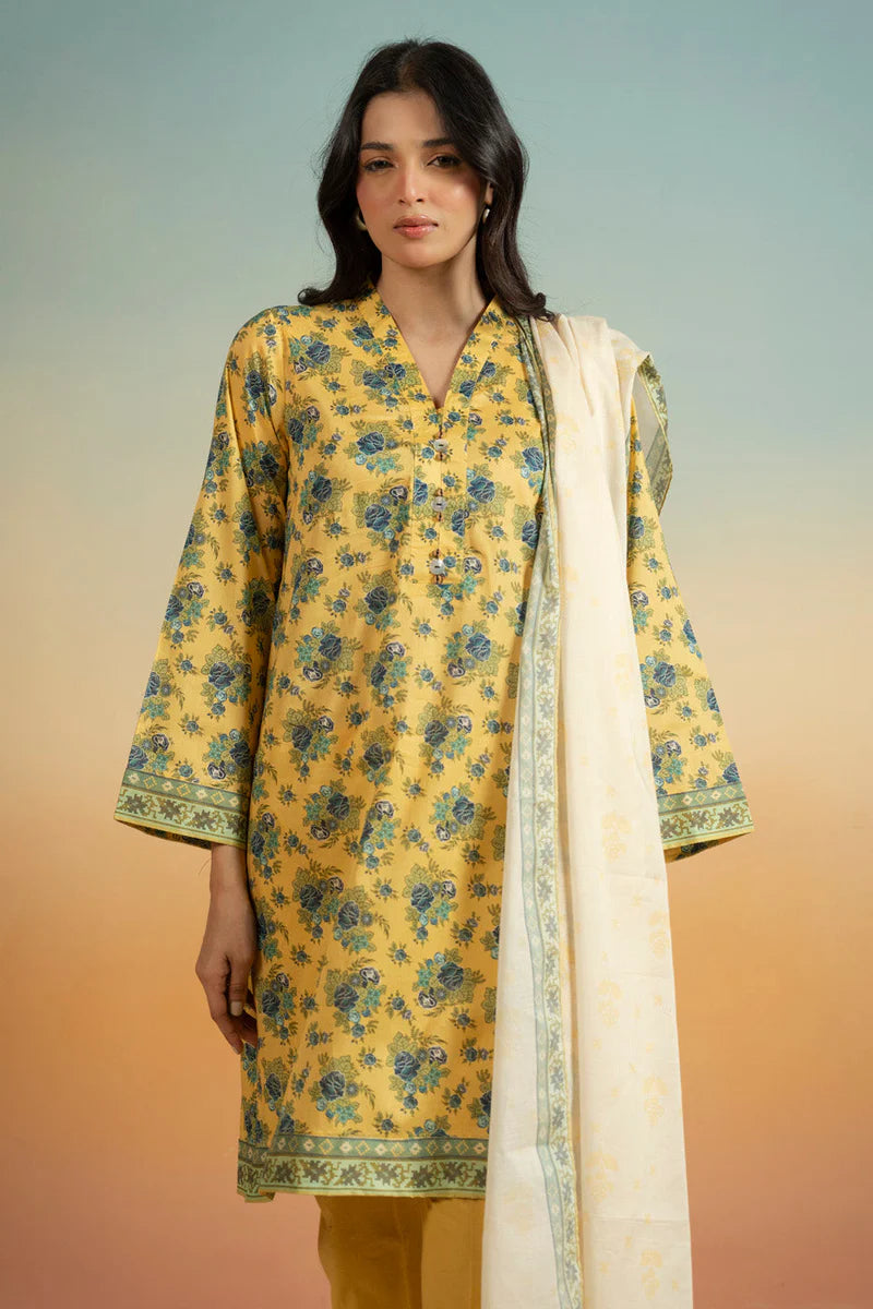 3 Piece Lawn-Printed(Unstitched)