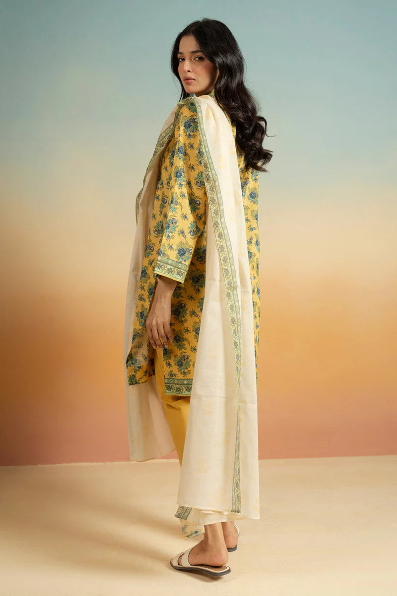 3 Piece Lawn-Printed(Unstitched)