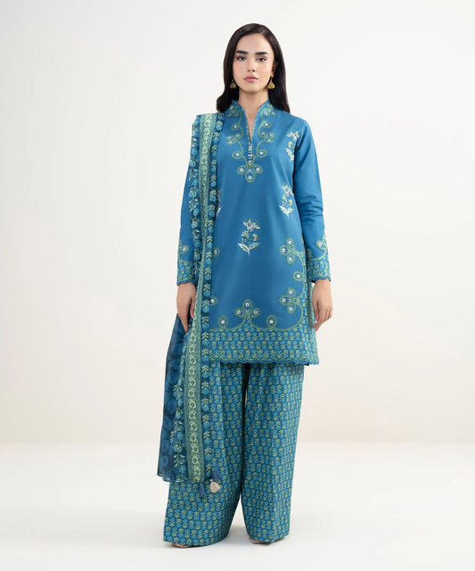 3 Piece - Printed Lawn Suit