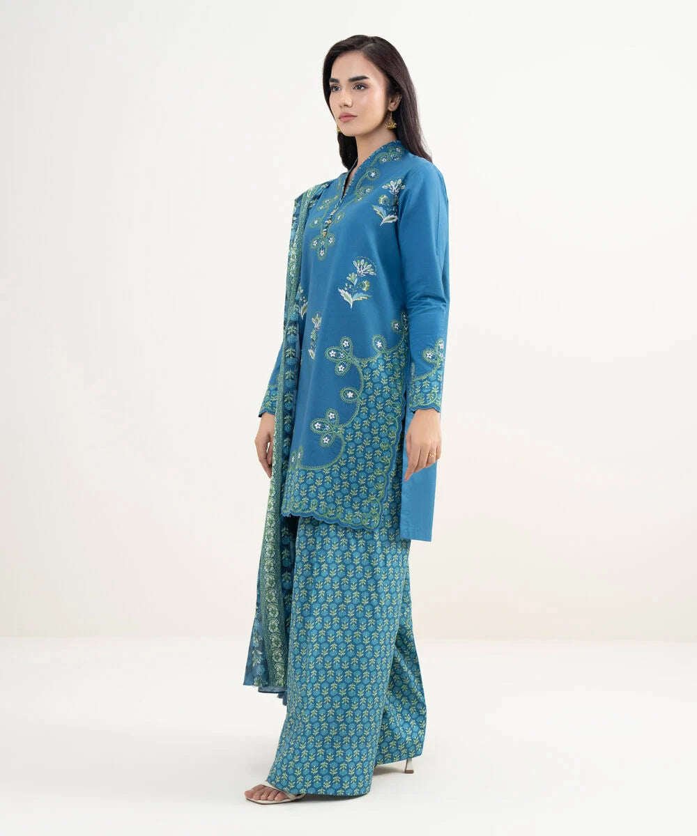 3 Piece - Printed Lawn Suit