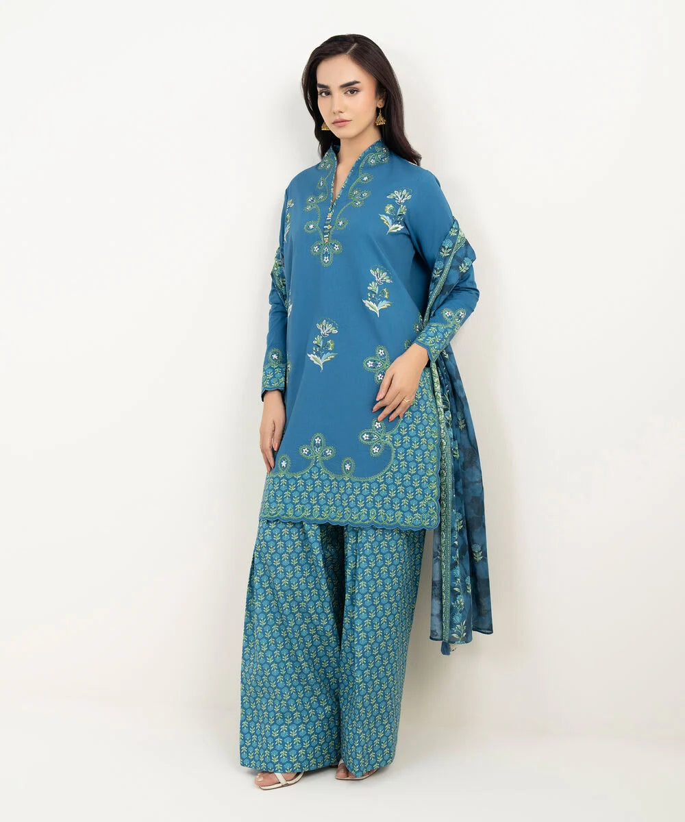 3 Piece - Printed Lawn Suit