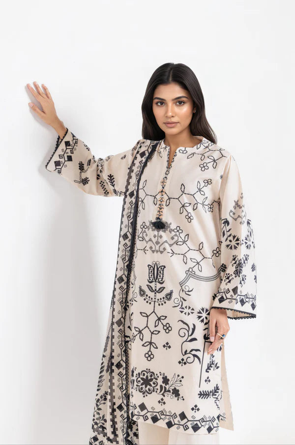 3 Piece - Digital Printed Suit