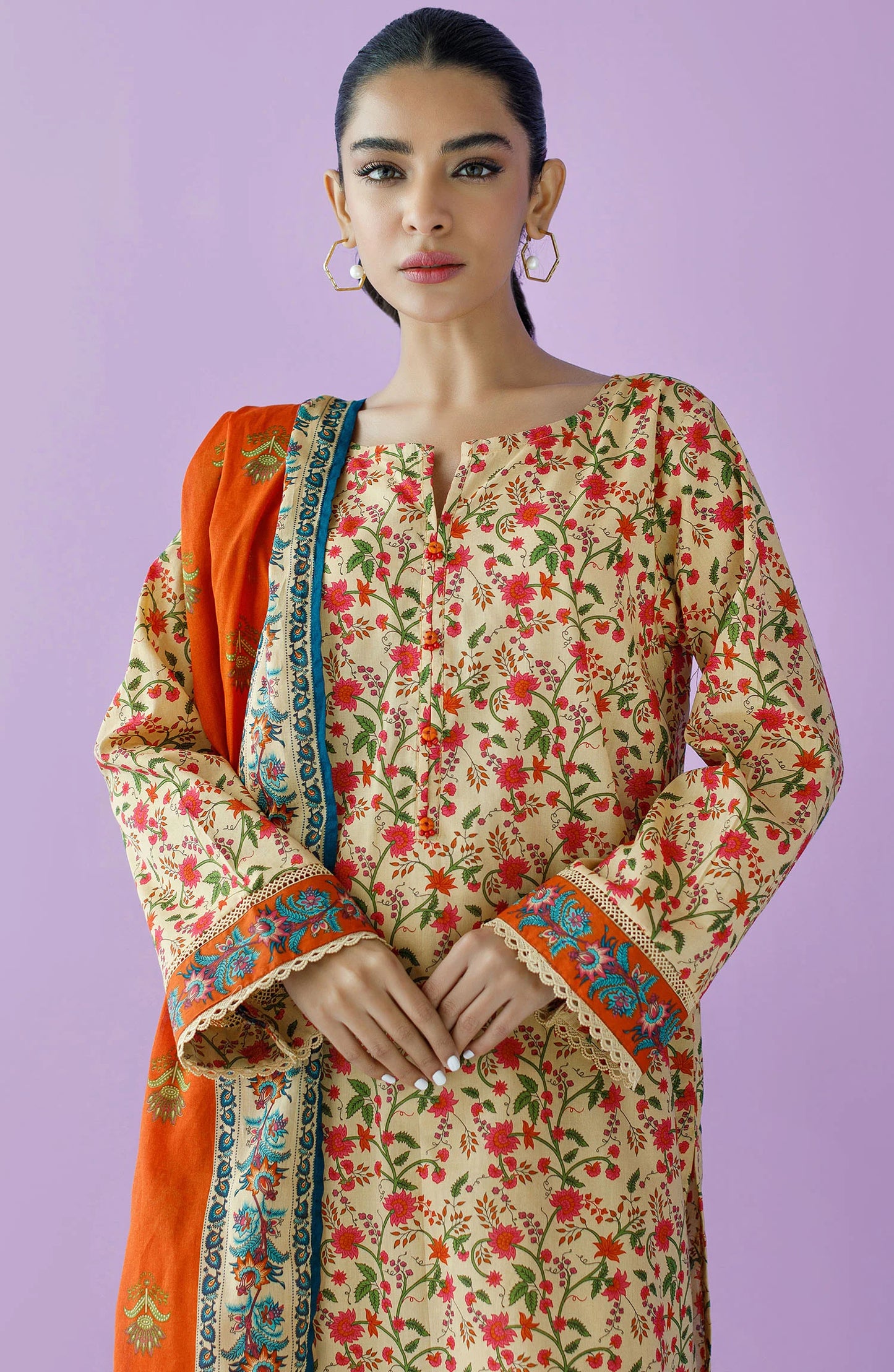 Unstitched | 3 Piece | Printed Lawn