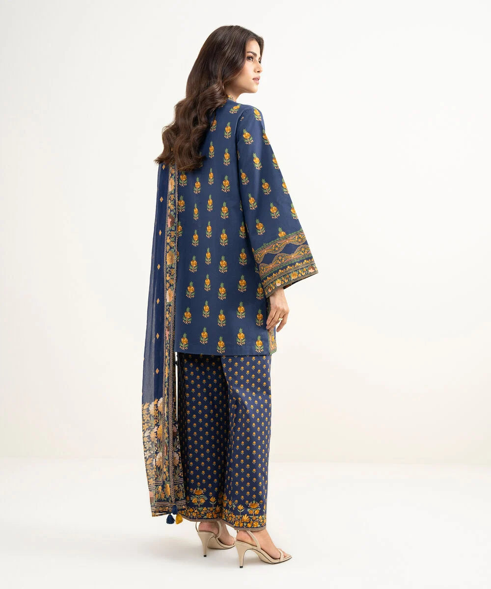 3 Piece - Printed Lawn Suit