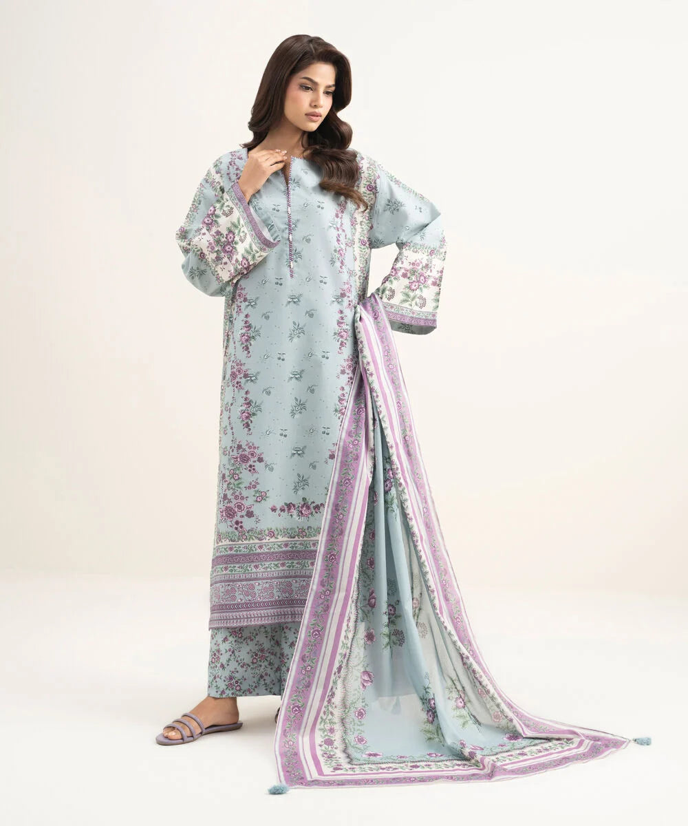3 Piece - Printed Lawn Suit