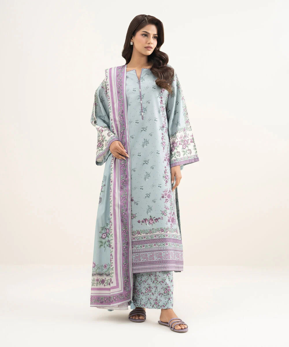 3 Piece - Printed Lawn Suit