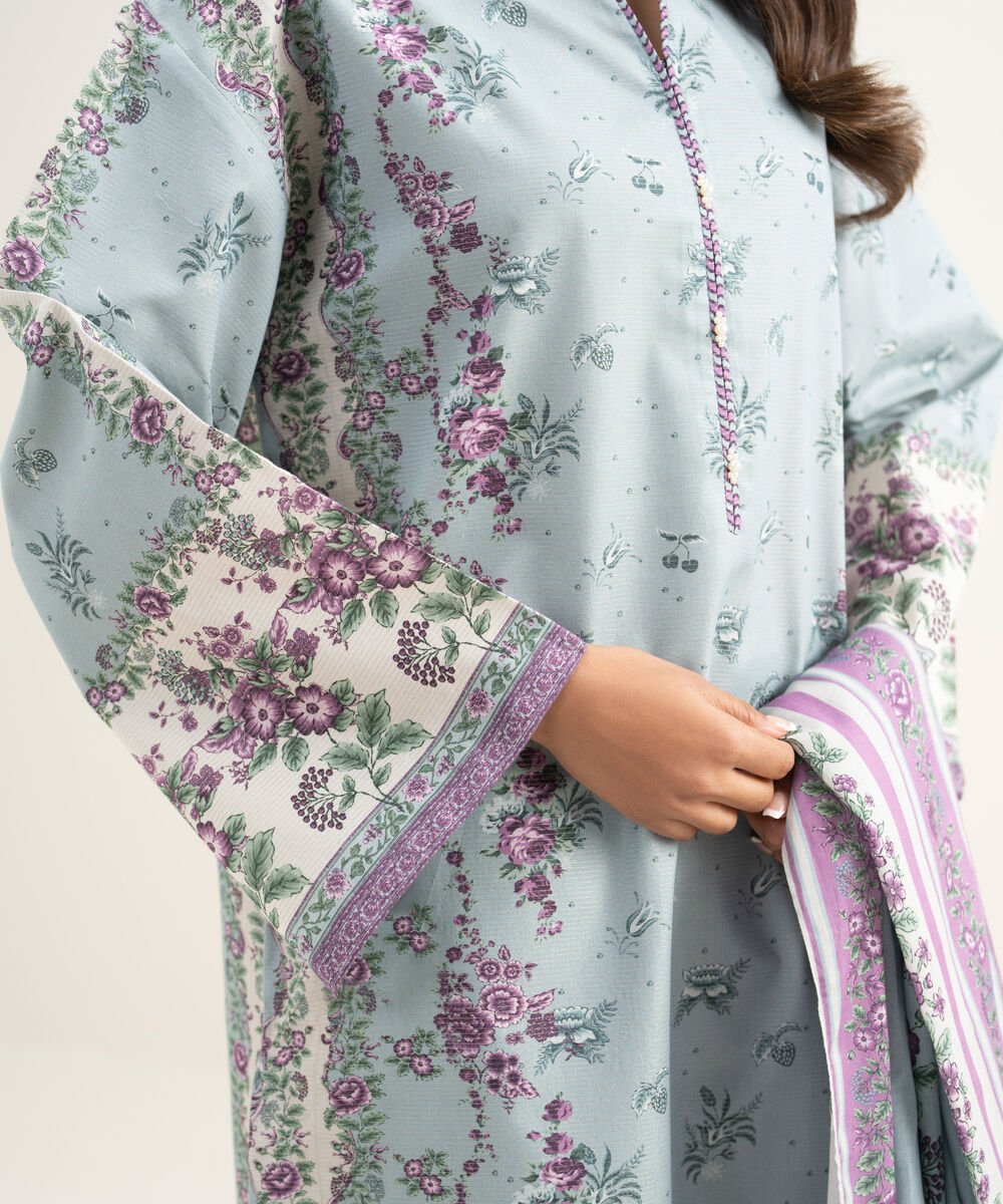 3 Piece - Printed Lawn Suit