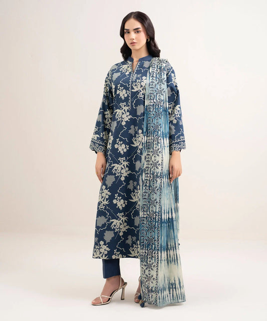 3 Piece - Printed Lawn Suit