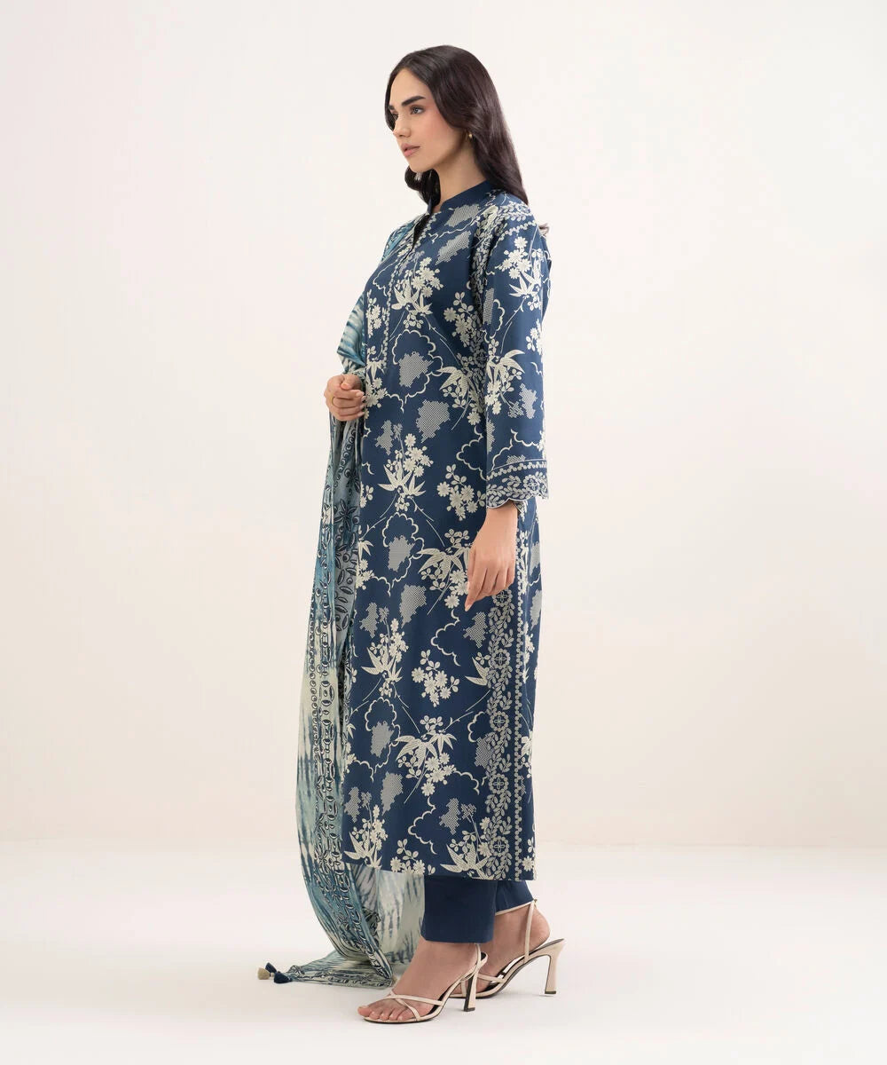 3 Piece - Printed Lawn Suit
