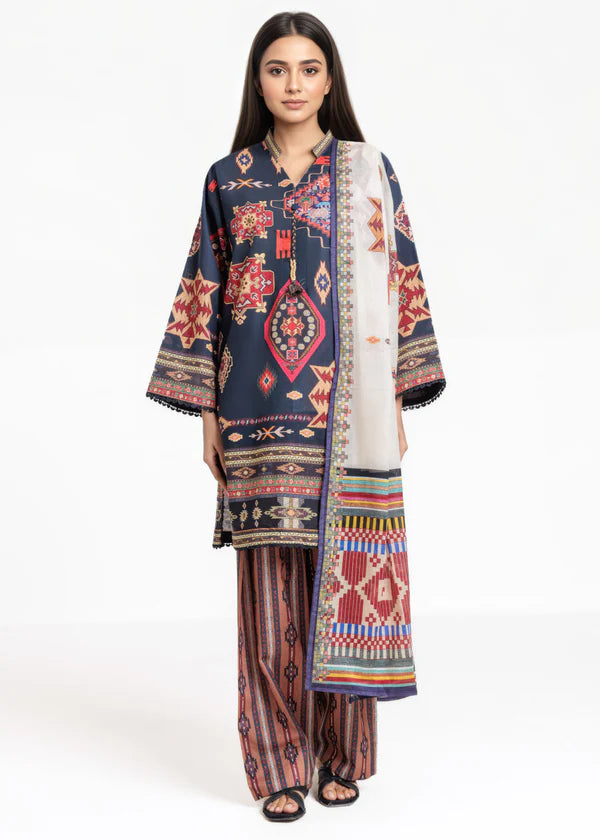 3 Piece - Digital Printed Suit
