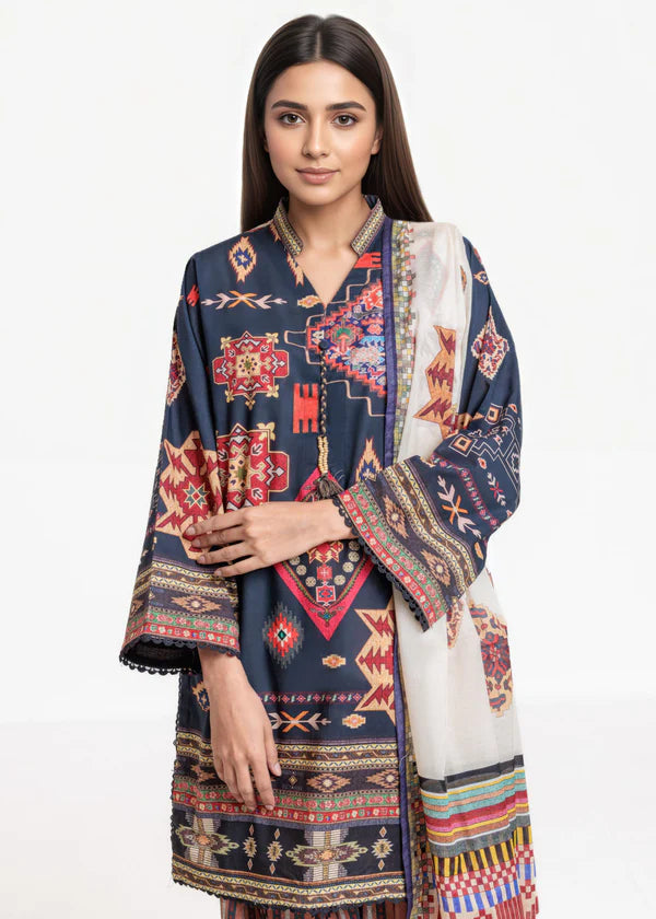 3 Piece - Digital Printed Suit