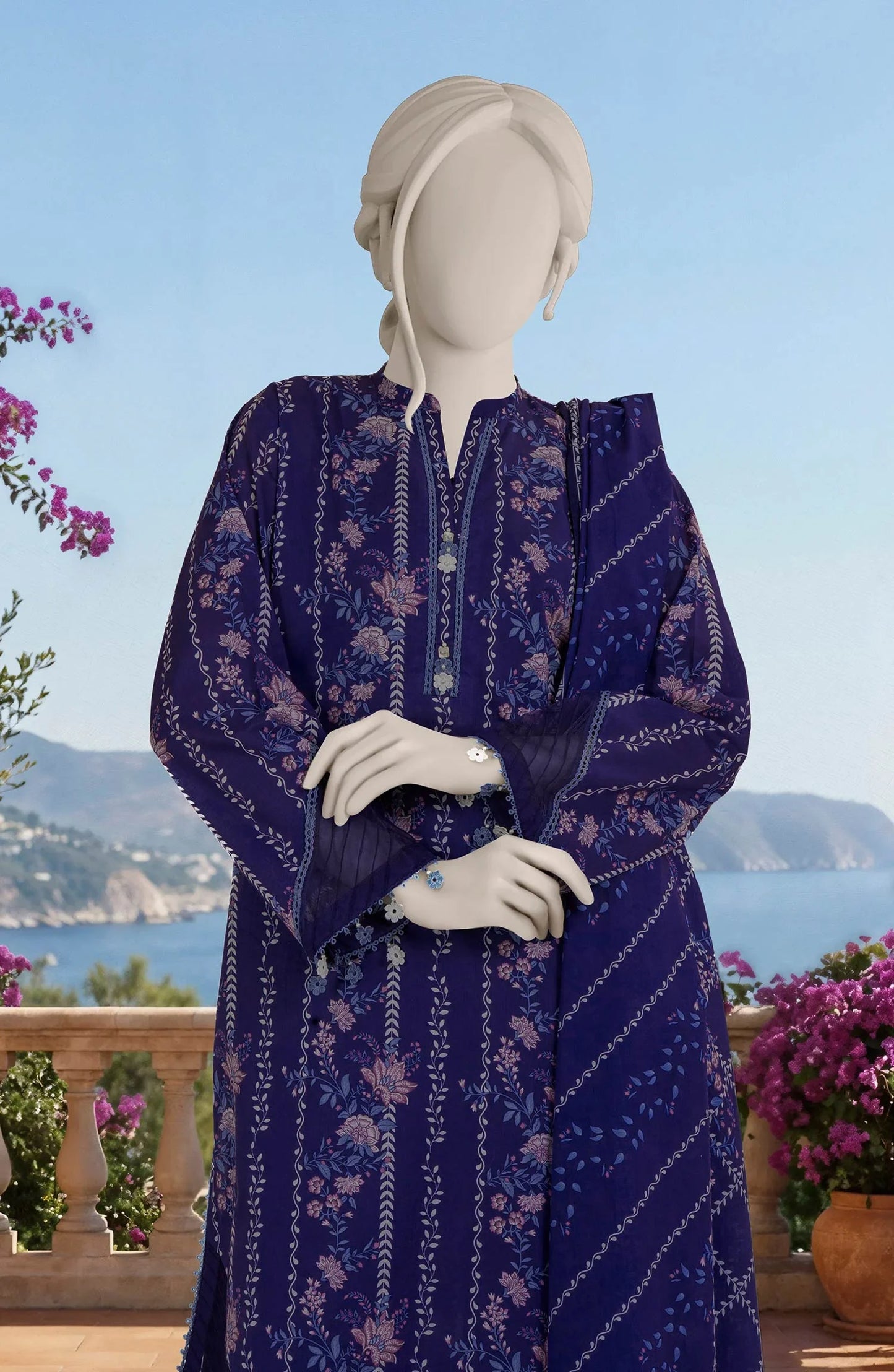 PRINTED LAWN 3PCS UNSTITCHED