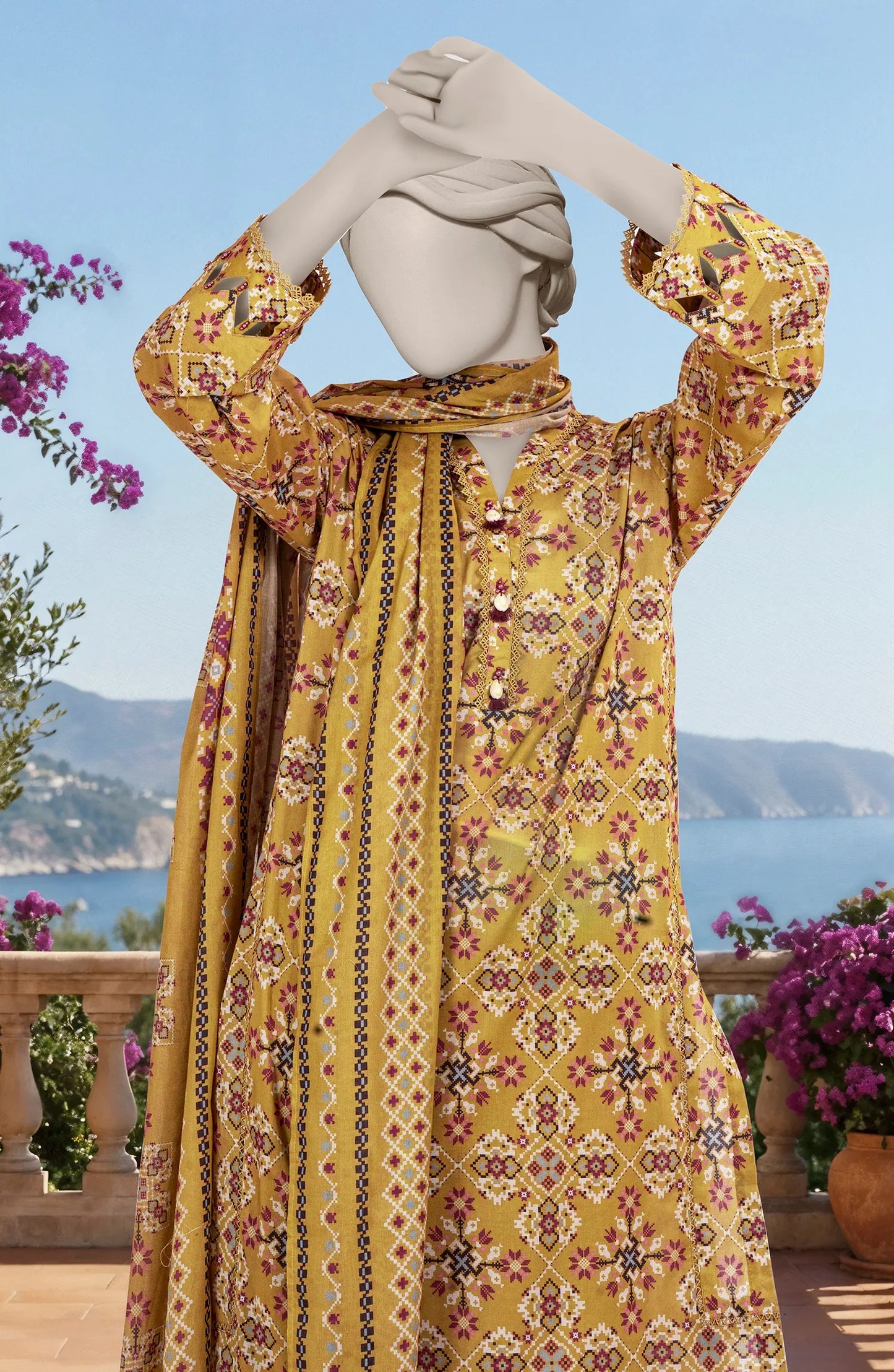 PRINTED LAWN 3PCS UNSTITCHED