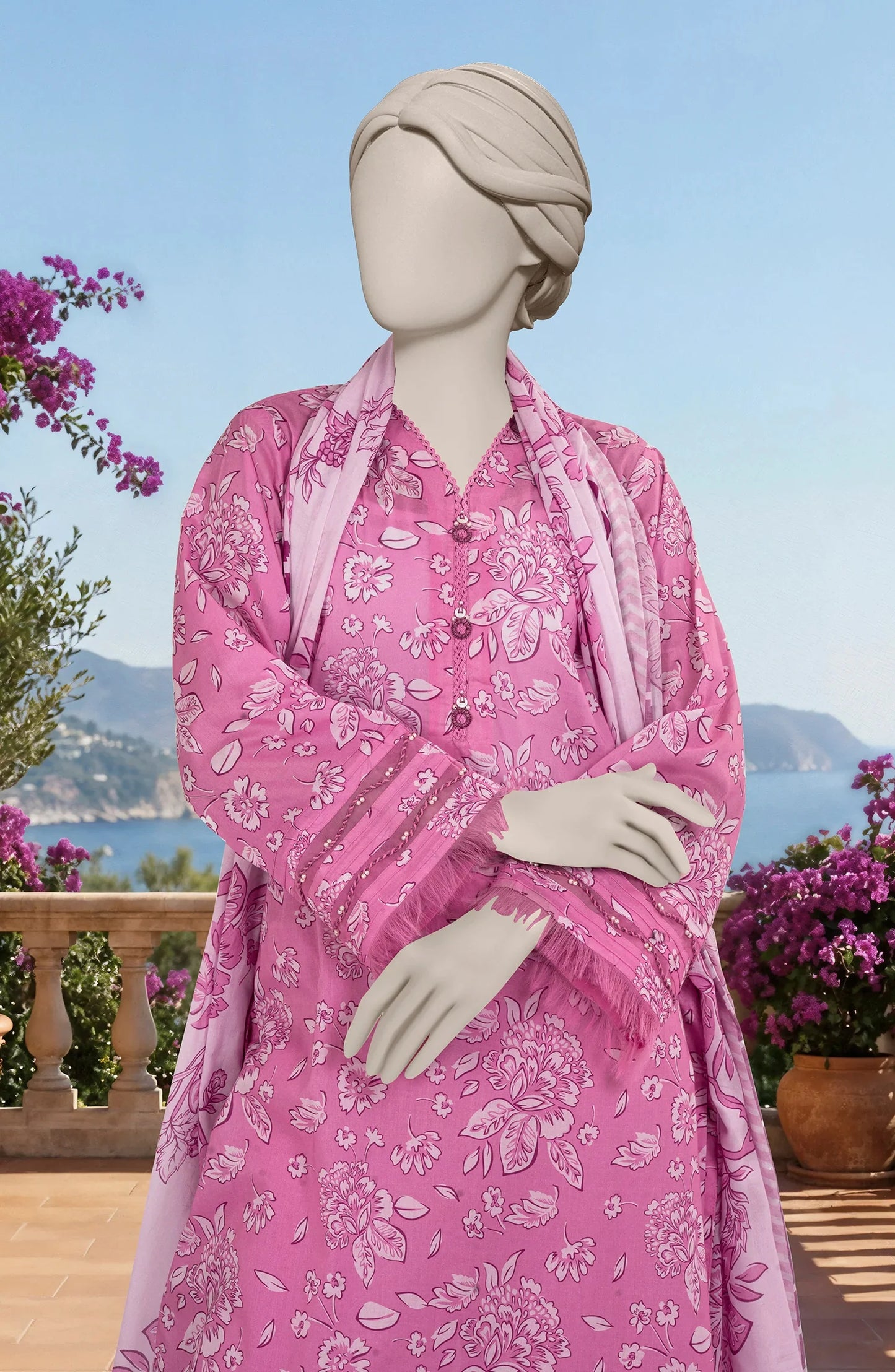 PRINTED LAWN 3PCS UNSTITCHED