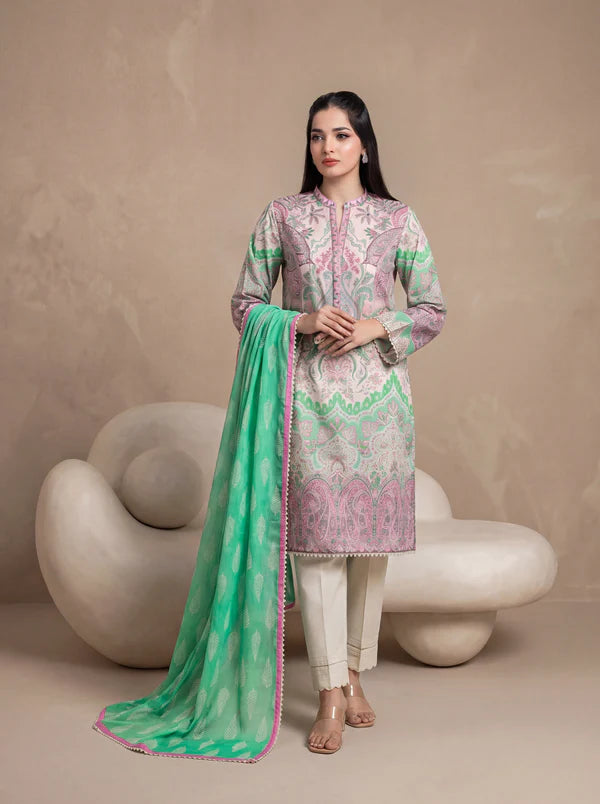 3 Piece - Digital Printed Suit
