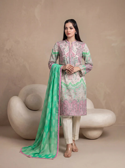 3 Piece - Digital Printed Suit
