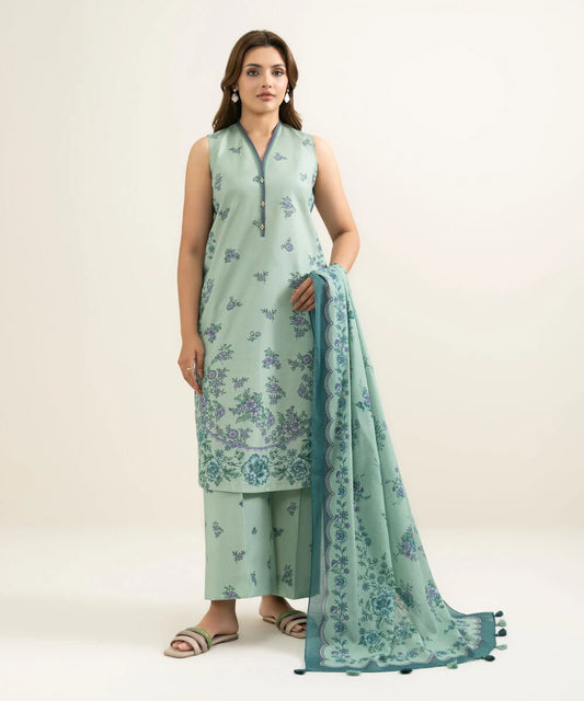 3 Piece - Printed Lawn Suit