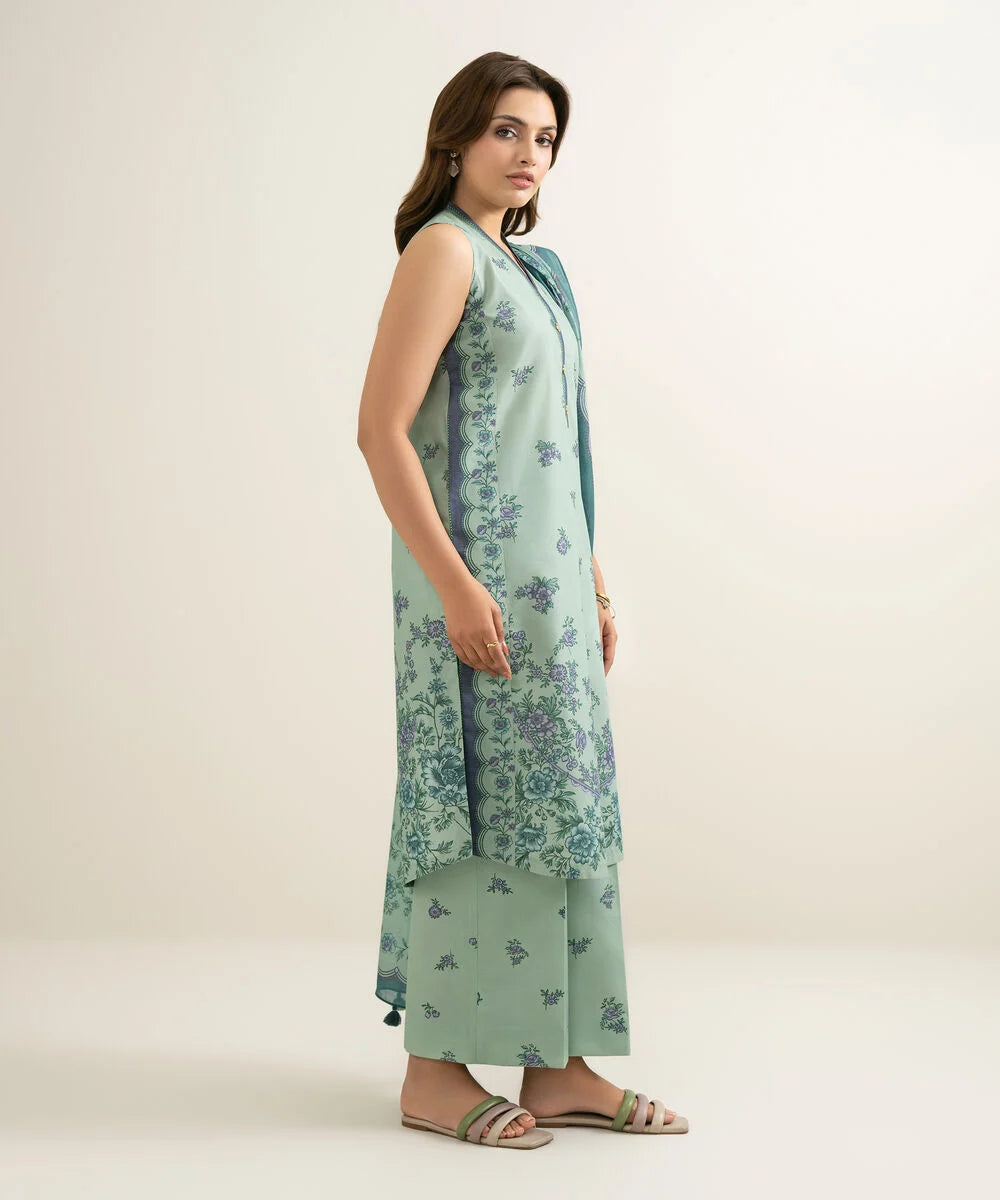 3 Piece - Printed Lawn Suit