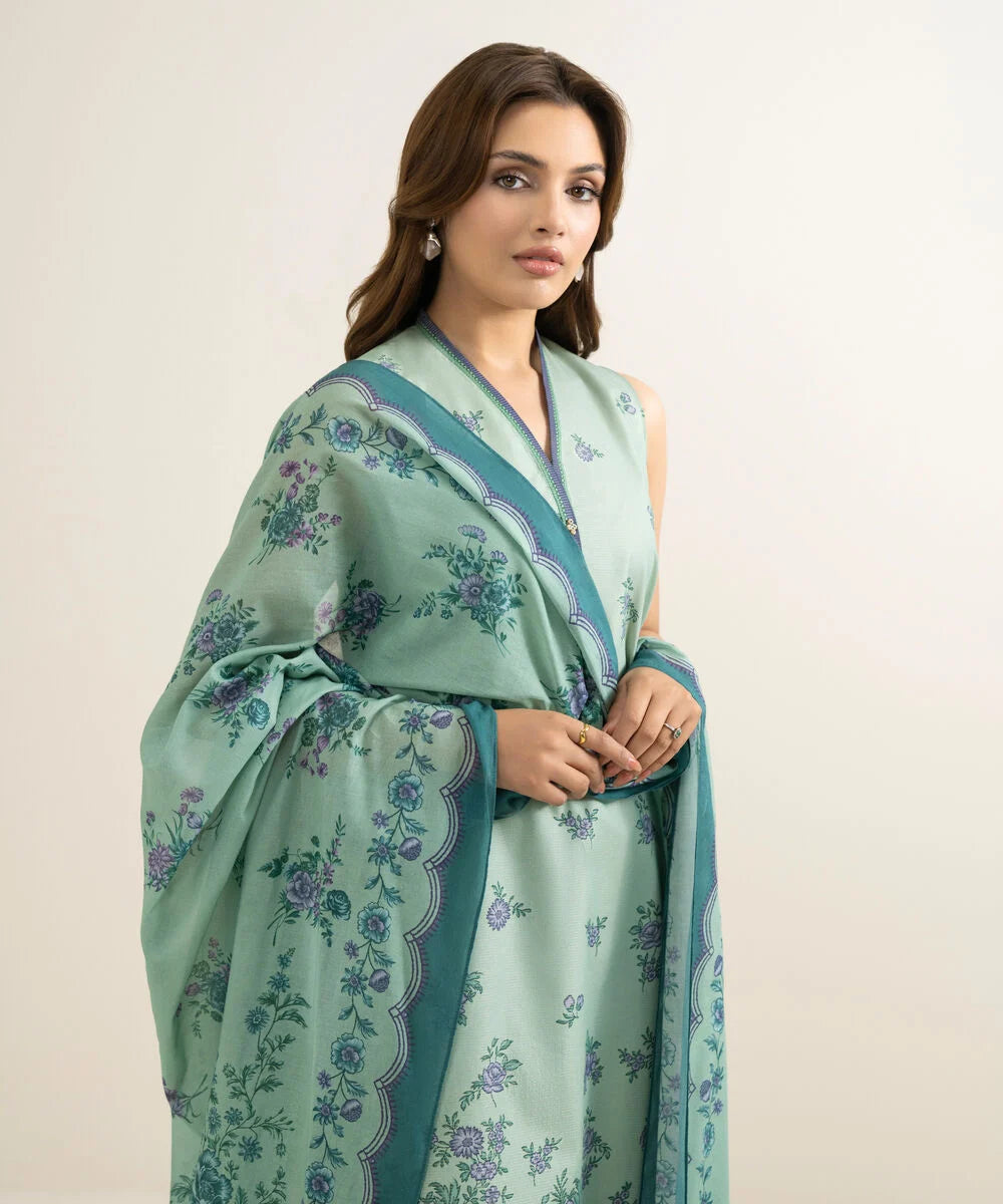 3 Piece - Printed Lawn Suit