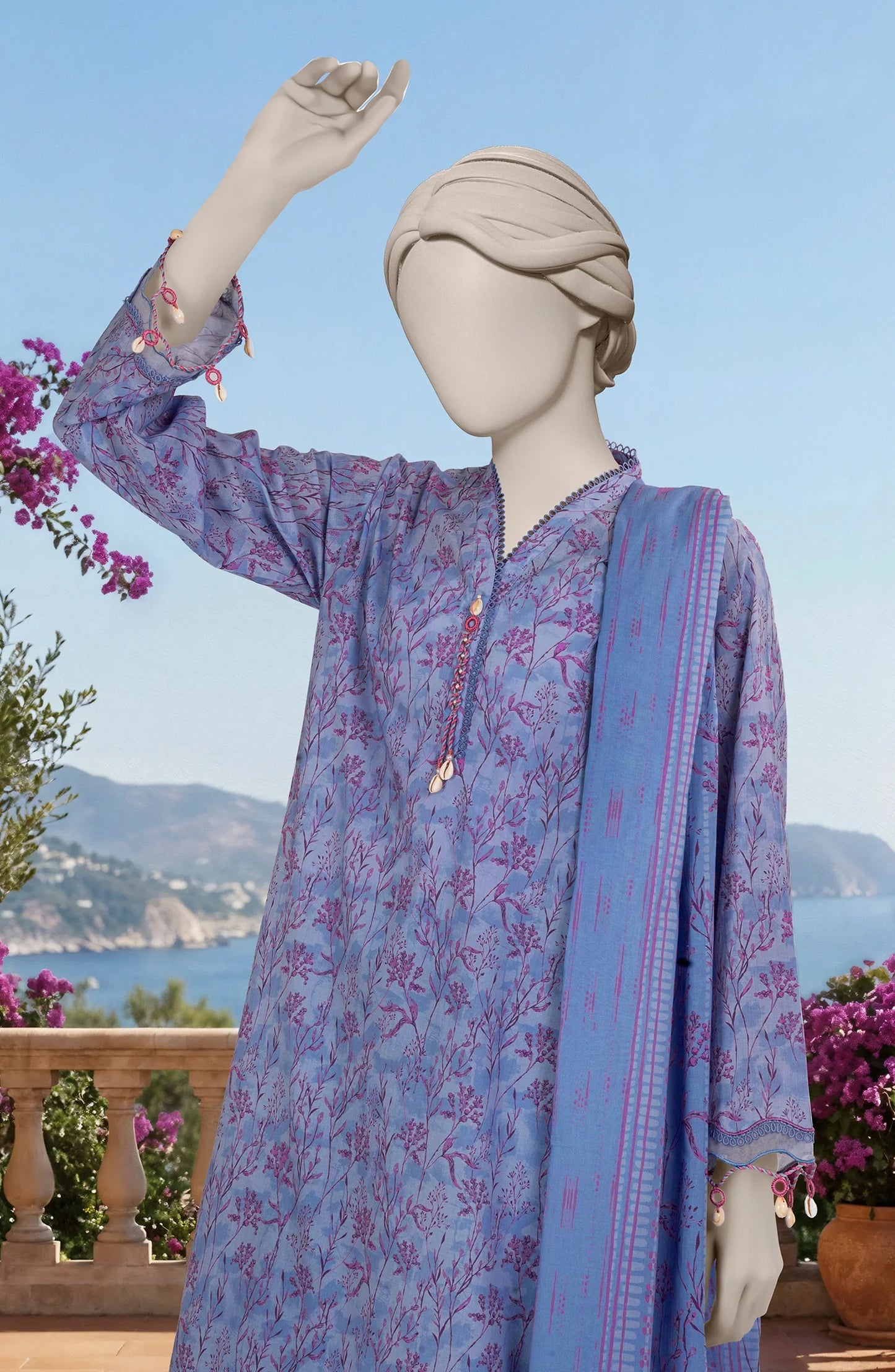 PRINTED LAWN 3PCS UNSTITCHED