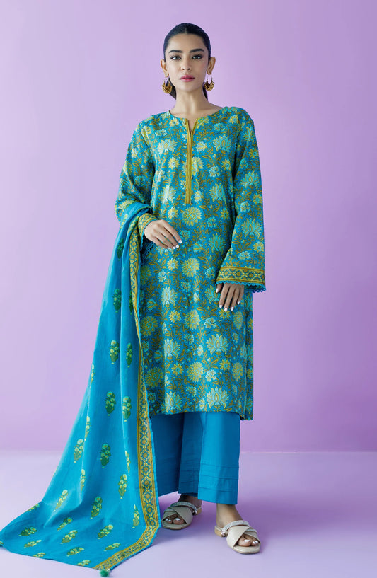 Unstitched | 3 Piece | Printed Lawn