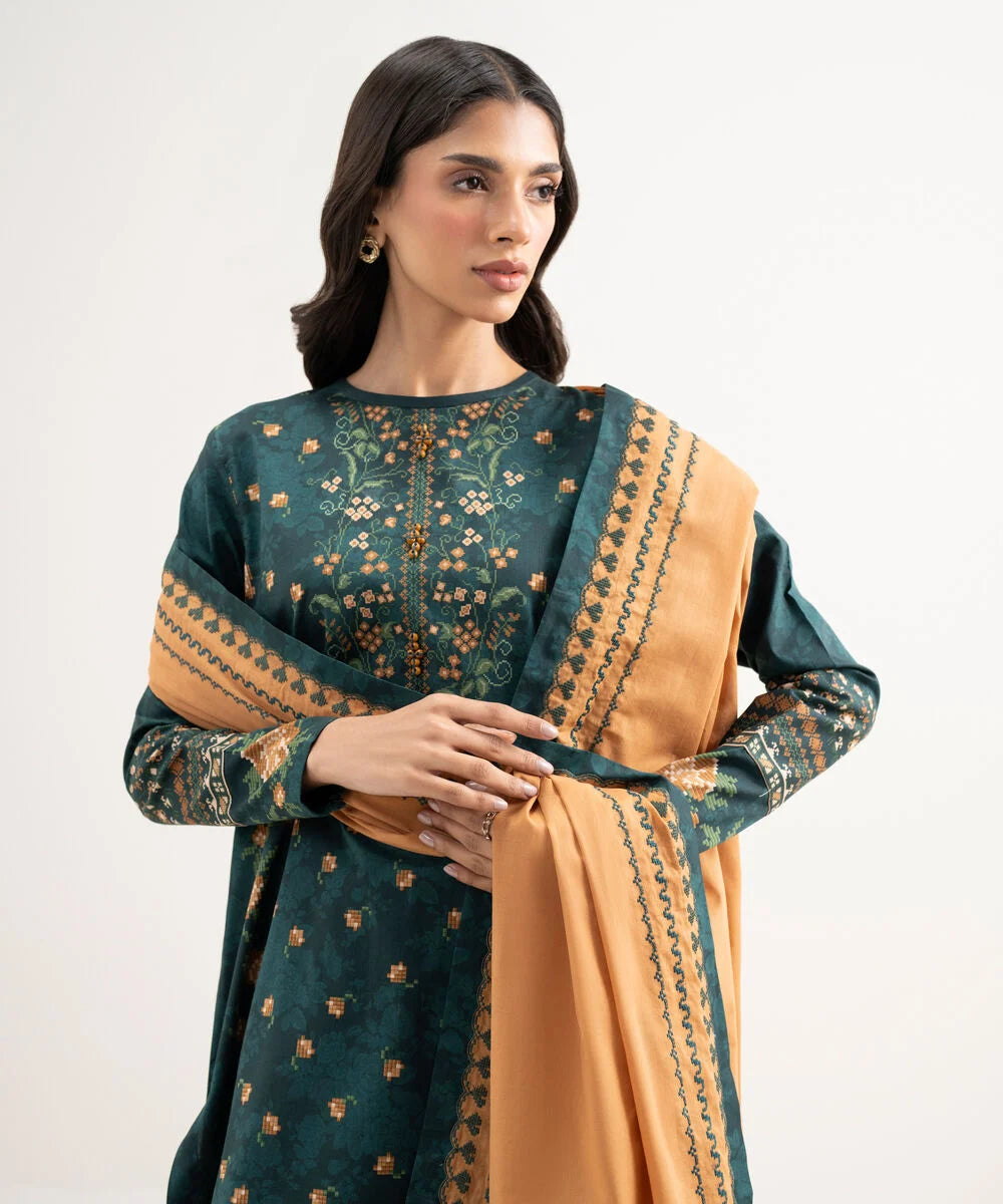 3 Piece -Printed Lawn Suit