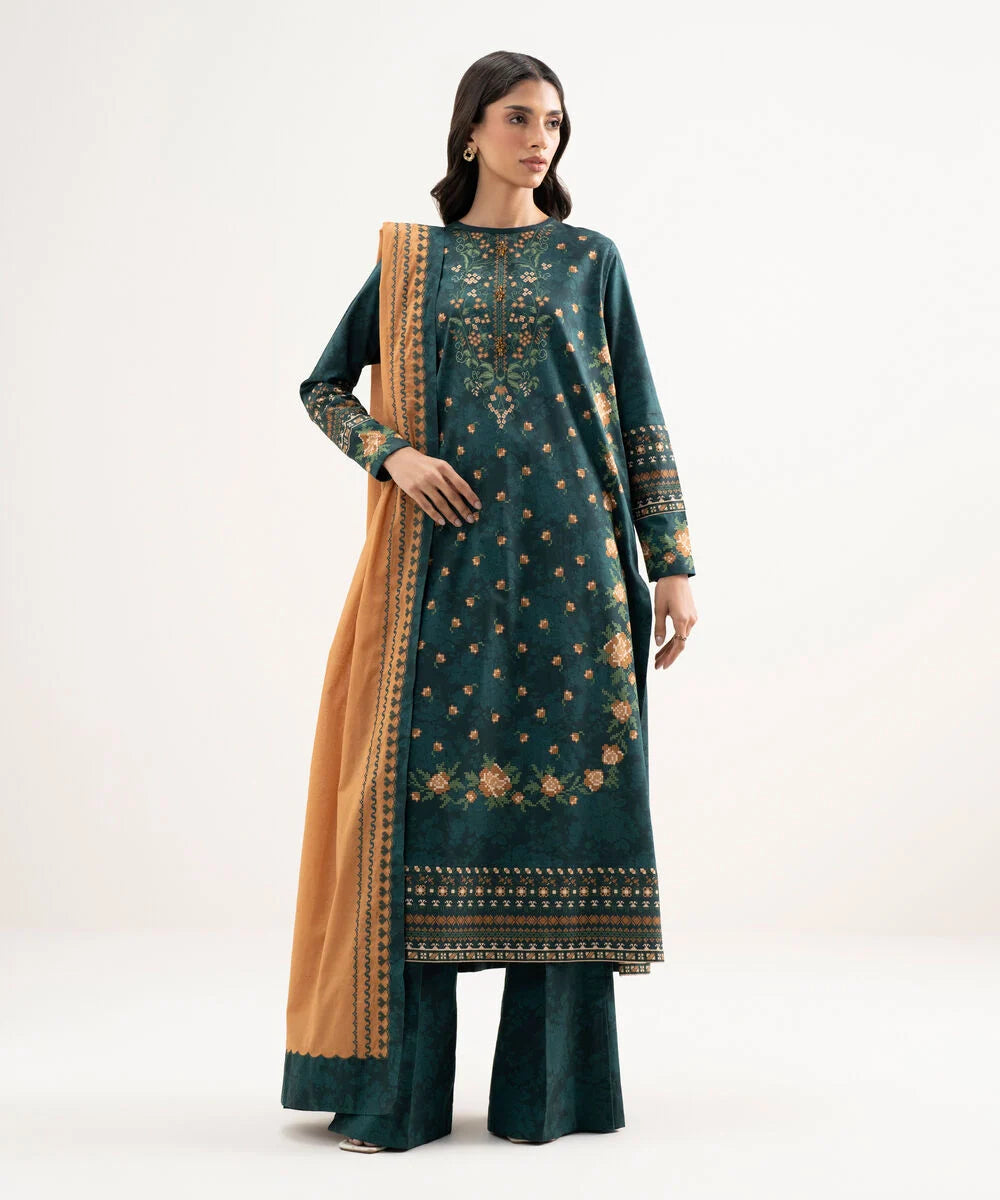 3 Piece -Printed Lawn Suit