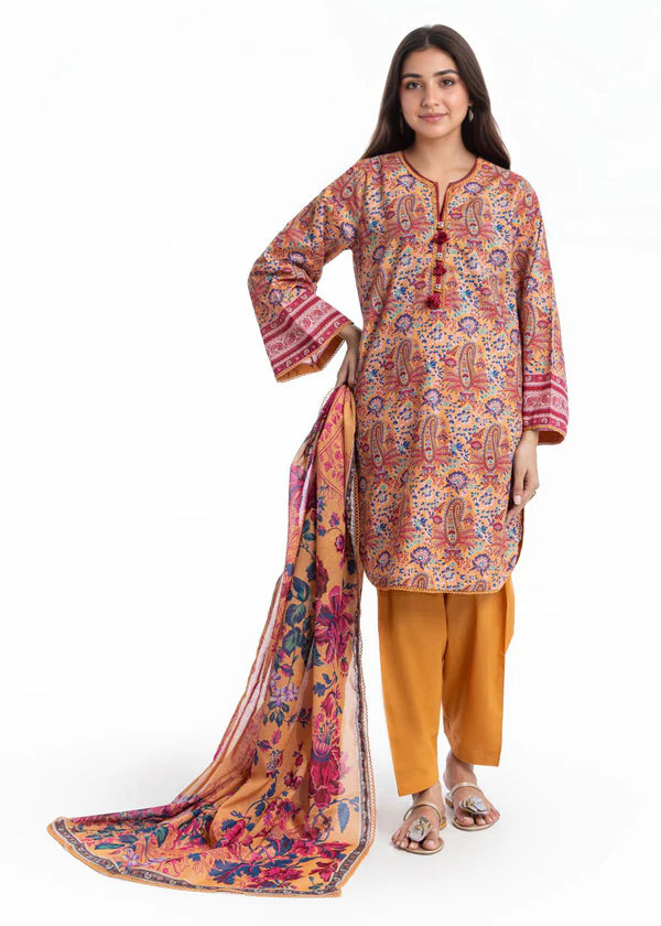 3 Piece - Digital Printed Suit