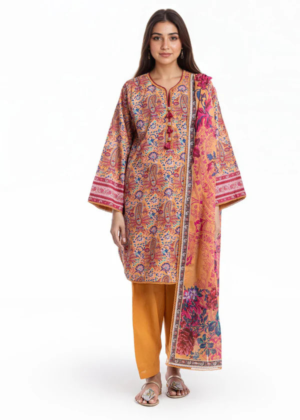 3 Piece - Digital Printed Suit